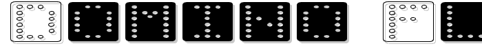 Domino flad font